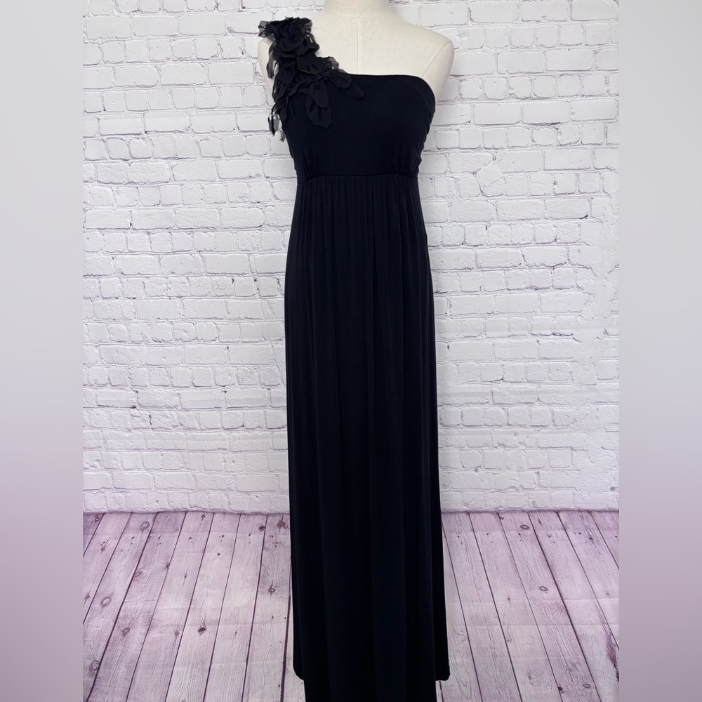 SOMA Soft Jersey One-Shoulder Maxi Bra Dress--M